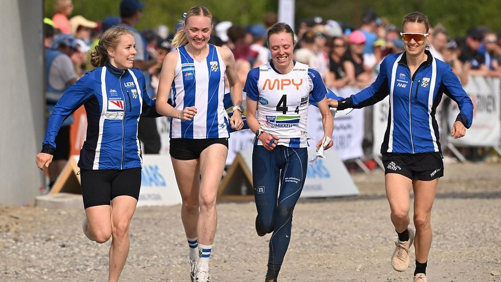 IFK Göteborgin voittojoukkueessa suunnistivat Malin Agervig-Kristiansson, Simona Aebersold, Sara Hagström ja Sanna Fasth.