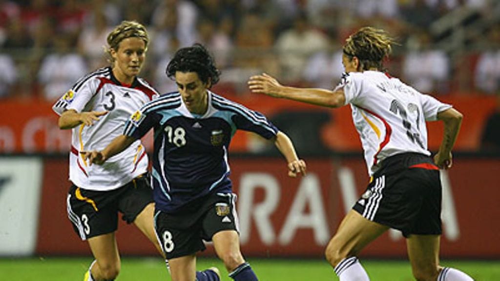 Saksa - Argentiina MM-turnauksessa 2007, kuva: Paul Gilham/Getty.