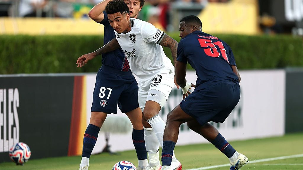 Igor Jesus (kesk.) iski Botafogon voittomaalin.