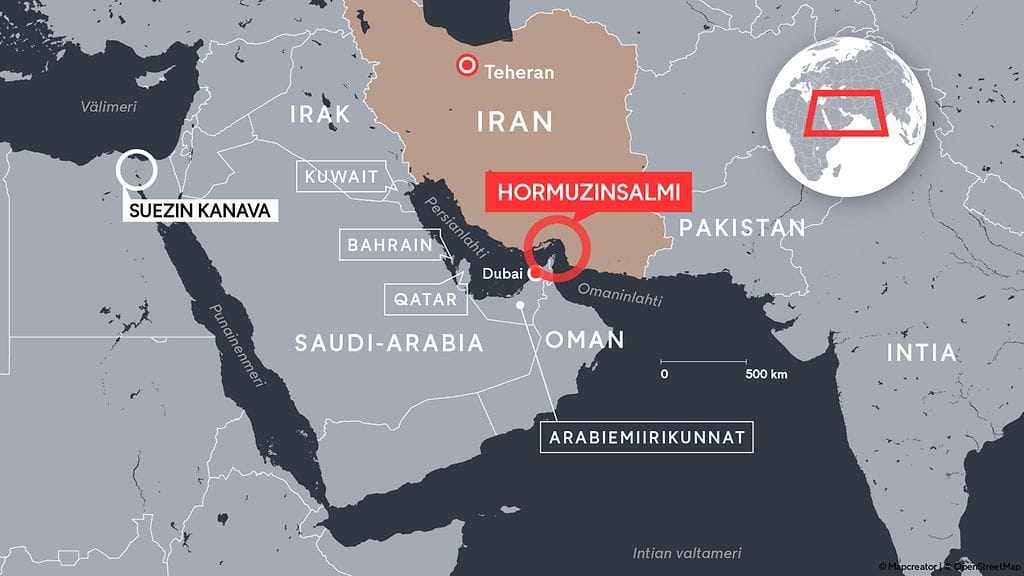 2306 Hormuzinsalmi Iran kartta