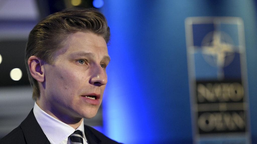 Puolustusministeri Antti Häkkänen Naton huippukokouksessa Haagissa Hollannissa tiistaina.