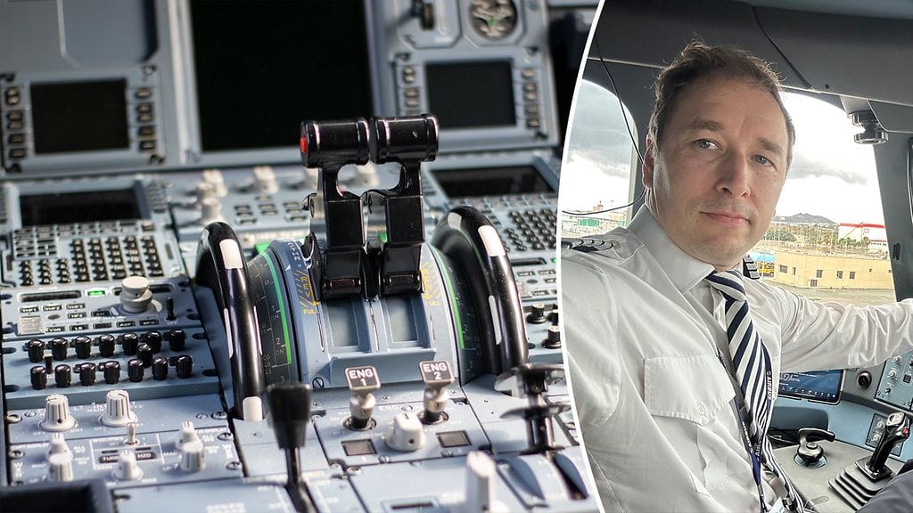 Lentokapteeni Akseli Meskanen Suomen Lentäjäliitosta on lentänyt yli 19 vuoden ajan.