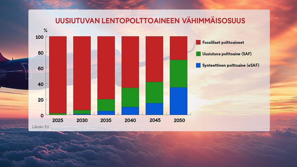 OMA Uusiutuva lentopolttoaine grafiikka