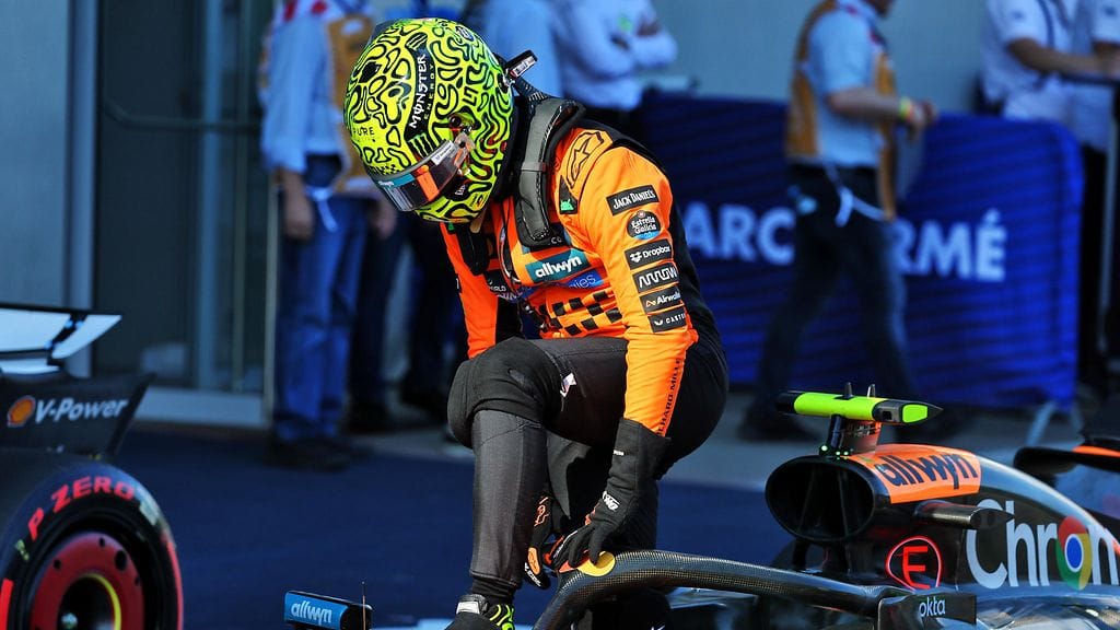 McLarenin Lando Norris oli ylivertainen Itävallan GP:n aika-ajossa lauantaina.