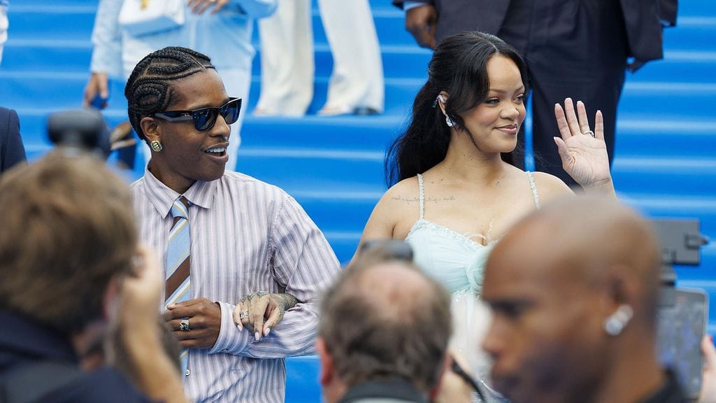 Asap Rocky ja Rihanna saapuivat Smurffit-elokuvan ensi-iltaan 28. kesäkuuta.