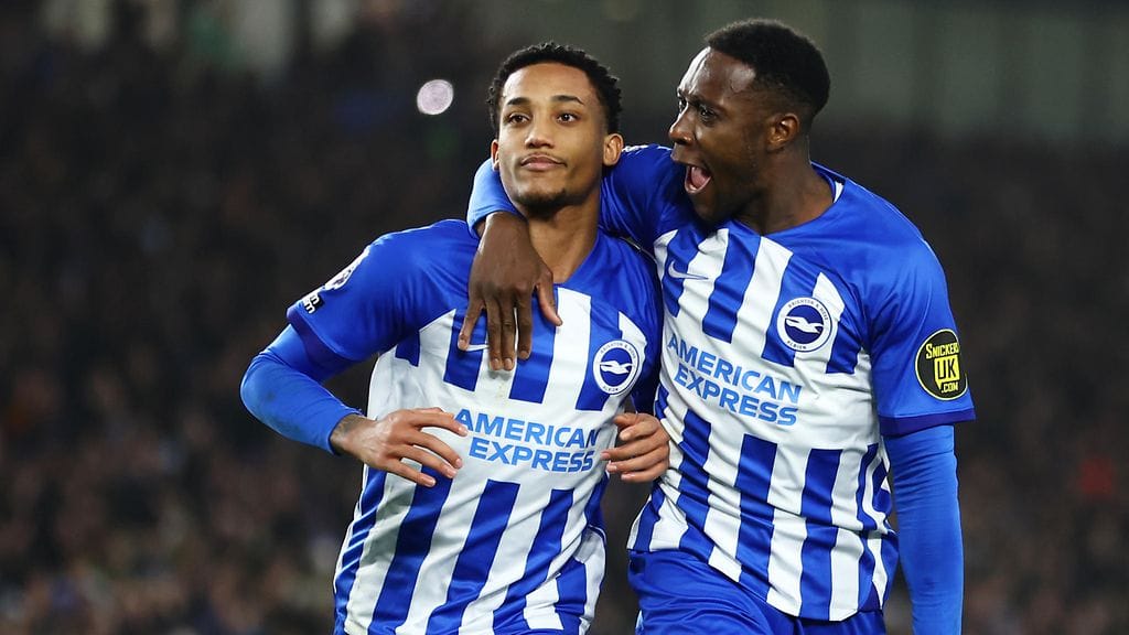 Joao Pedro (vas.) teki Brightonille 30 maalia 70 ottelussa.