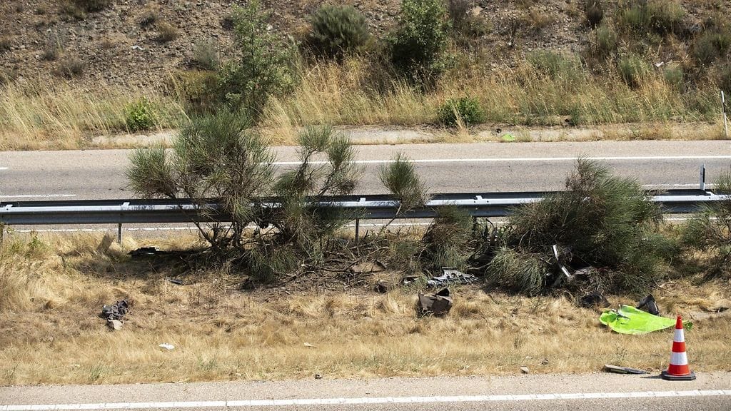 Palanut ajoneuvo on jo siirretty onnettomuuspaikalta.