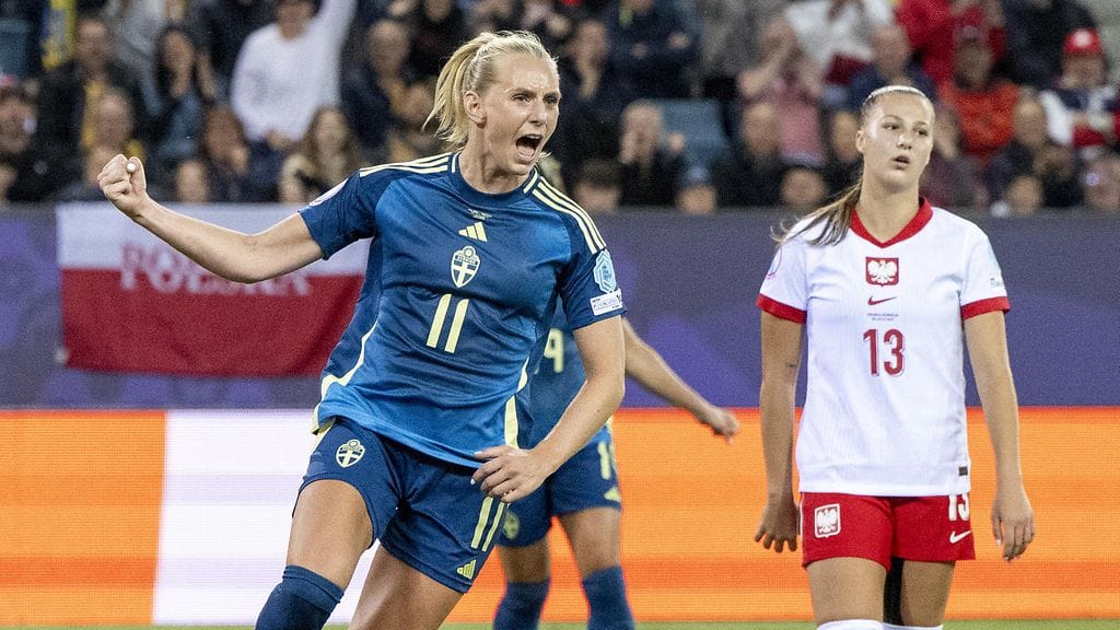 Emma Blackstenius iski Ruotsin avausmaalin.