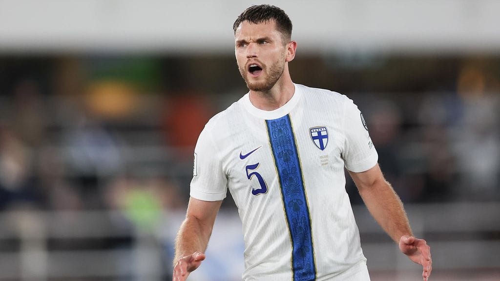 Arttu Hoskonen maaottelussa Puolaa vastaan viime kesäkuussa.