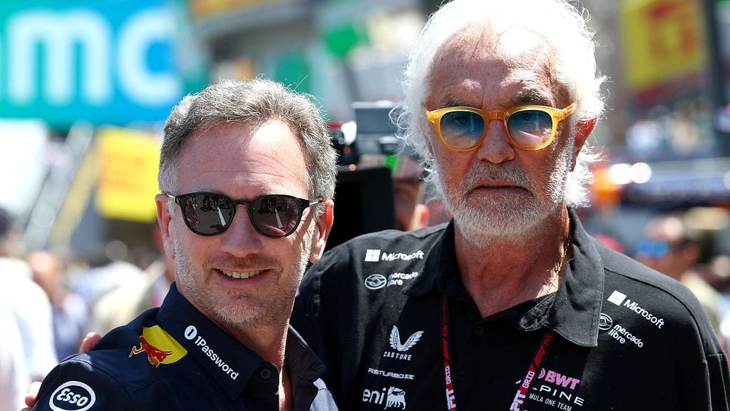 Christian Horner ja Flavio Briatore.