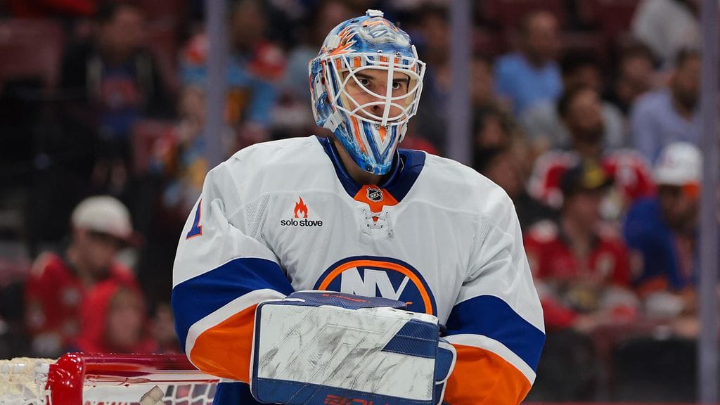 Jakub Skarek debytoi NHL:ssä viime helmikuussa.