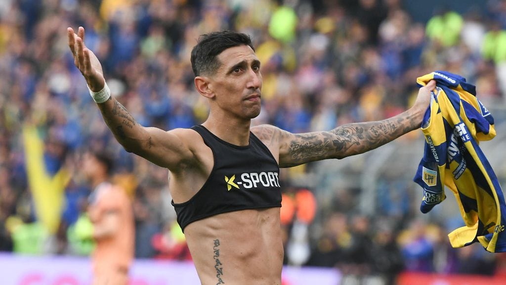 Angel Di Maria, 37, teki maalin paluuottelussaan.