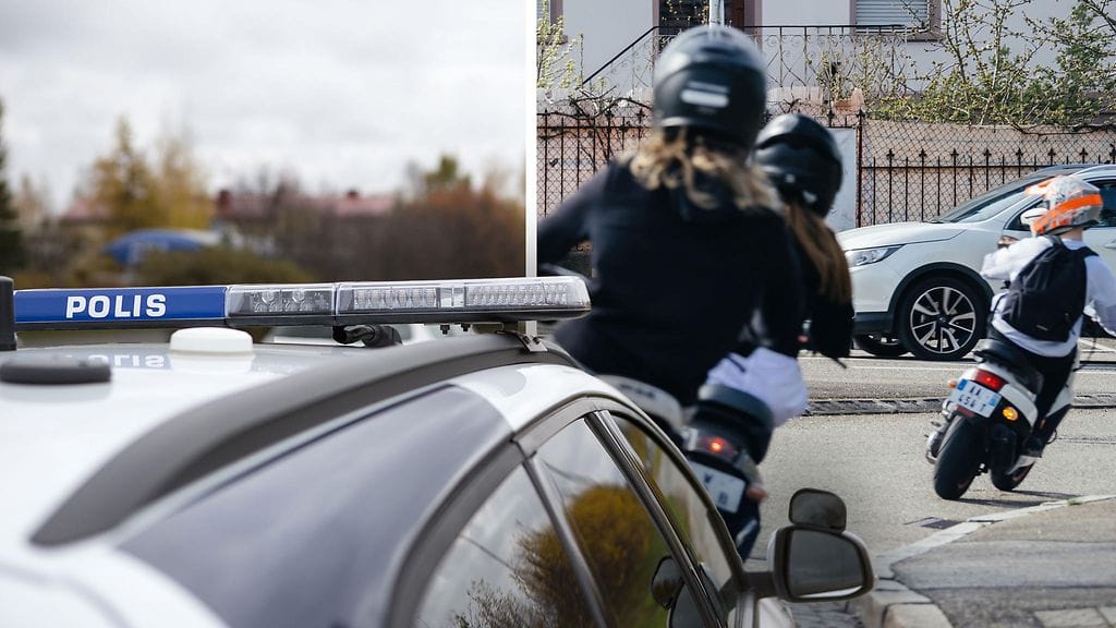 Moni poliisin narauttama mopo kulki liian kovaa. Kuvituskuva.