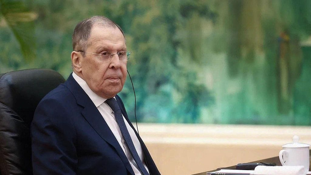 Venäjän ulkoministeri Kiinassa Pekingissä tänään tiistaina.