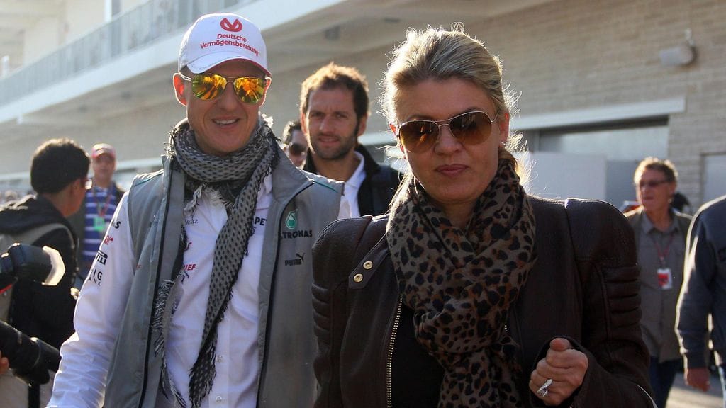 Michael ja Corinna Schumacher kuvattuna vuonna 2012.