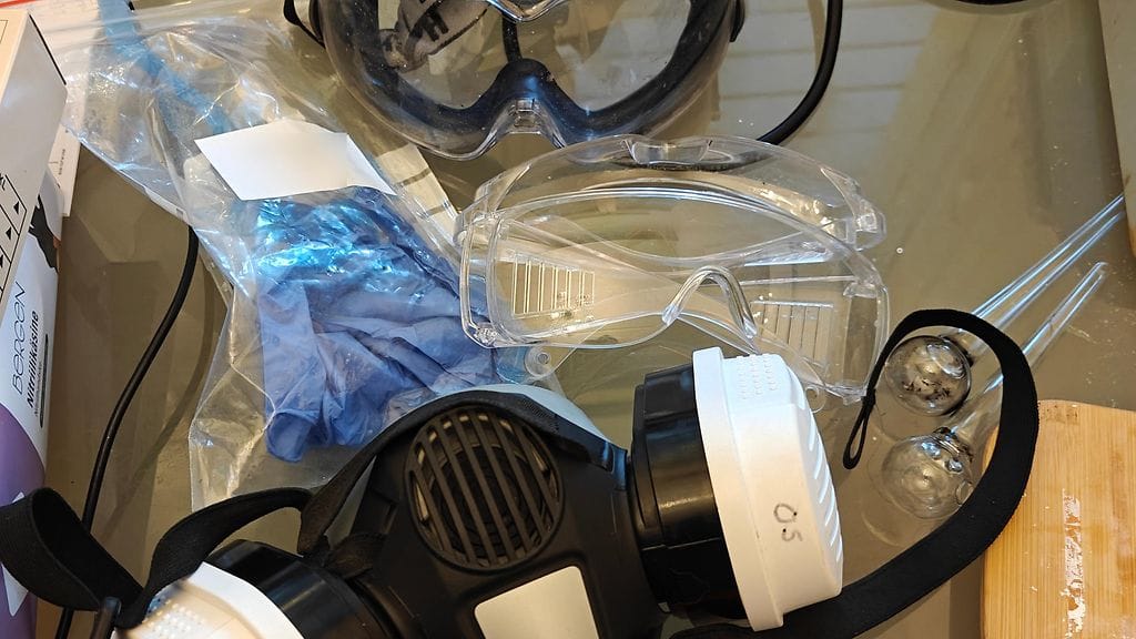 Alfa-PVP-valmistuksessa-kaytettavia-valineita