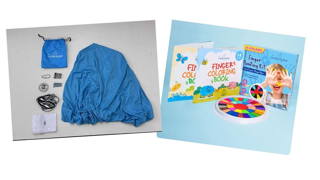 Takaisinveto: TheKiddoSpacen Aistikeinu sekä Sormivärisetti for Kids -sormimaalauspakkaus