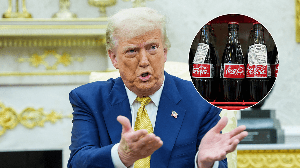 Trump sanoo neuvotelleensa suositun virvoitusjuoman reseptin muuttamisesta. Trump nauttii itse Diet Coke -juomaa säännöllisesti, ja hänen toimistossaan kerrotaan jopa olevan "kokisnappula".