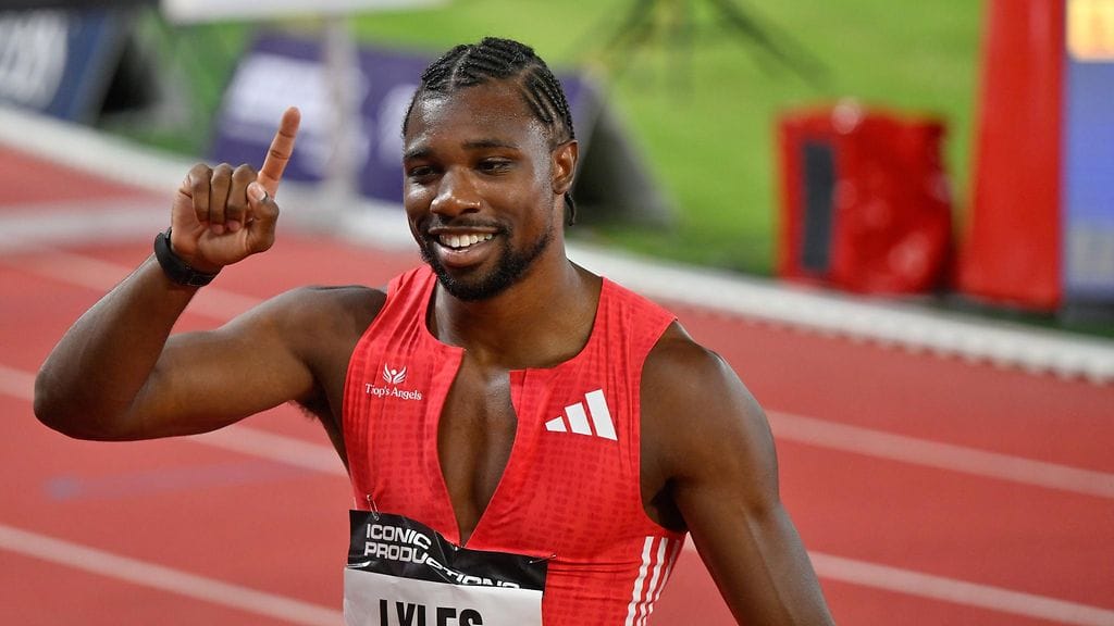 Noah Lyles juoksee kauden ensimmäisen 100 metrin kisansa Lontoon Timanttiliigassa.