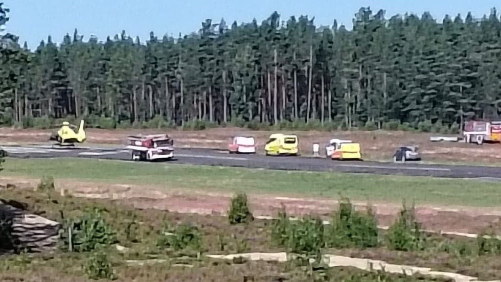 Ilma-alus syöksyi maahan Jämijärvellä 19. heinäkuuta 2025.