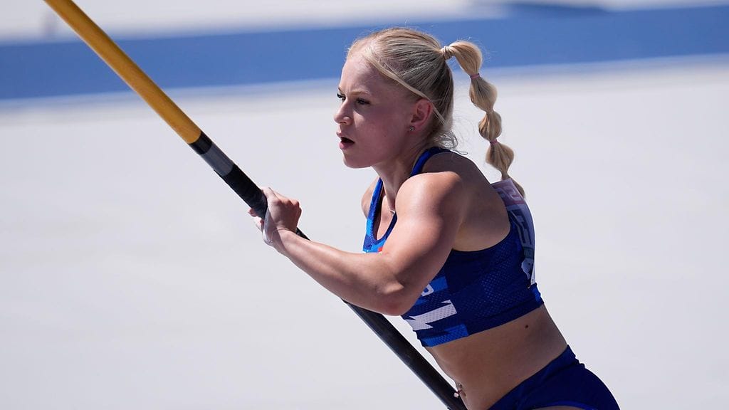 Saga Andersson hyppäsi Turussa kesän parhaansa. Arkistokuva.