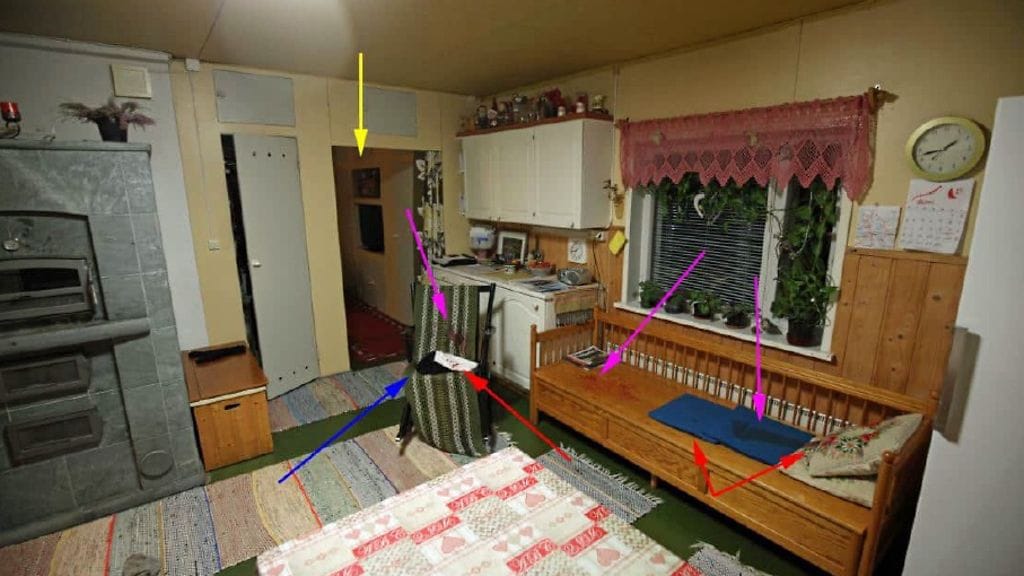 Kontiolahden murha, keittiö ja keinutuoli