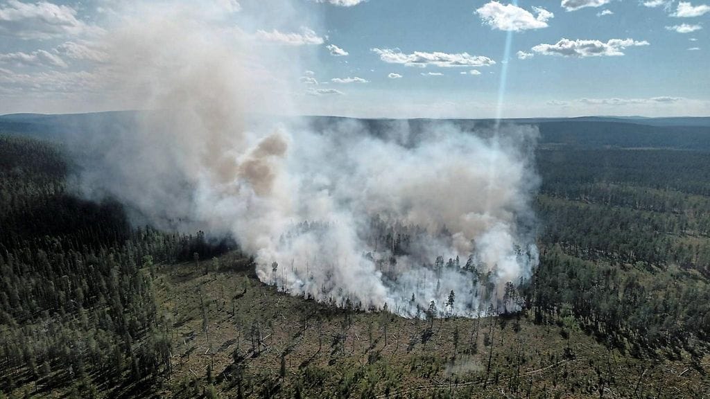 Maastopalo Savukoskella 23. heinäkuuta 2025.