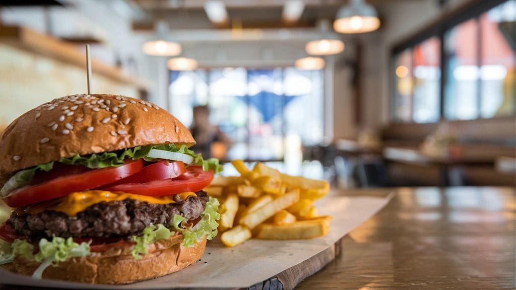 Hampurilaisravintola Burger5 on jättänyt konkurssihakemuksen. Kuvituskuva.
