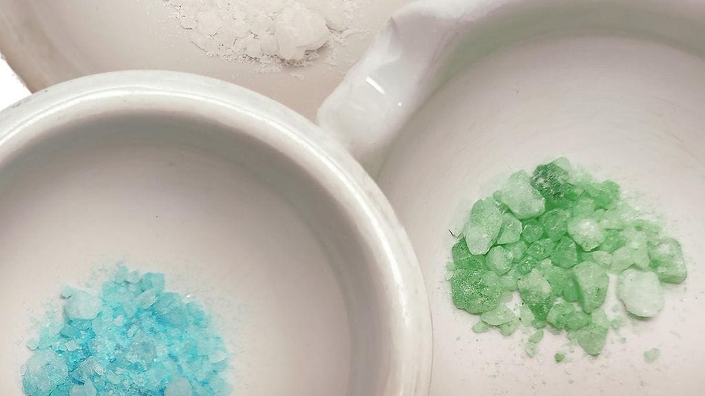 Alfa-PVP näytteitä. Lähde: Keskusrikospoliisin rikostekninen laboratorio