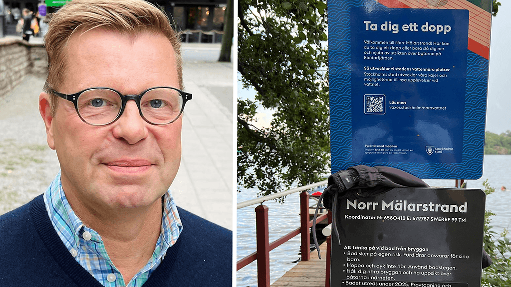 Kimmo Grönlund auttoi hädässä olleen pojan kuivalle maalle Tukholmassa.