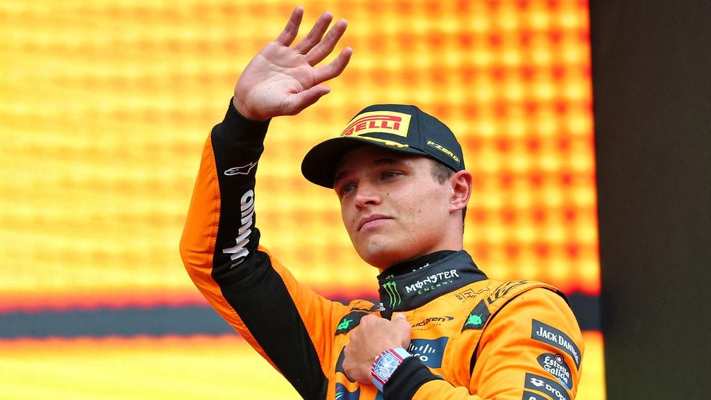 McLarenin Lando Norris menetti johtoasemansa Belgian GP:ssä.