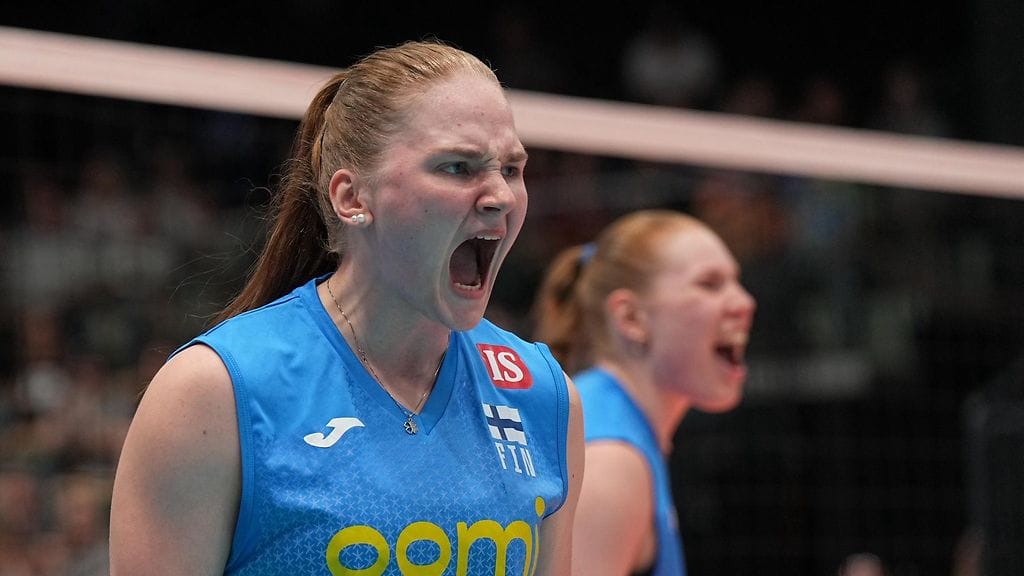 Suomen Suvi Kokkonen tuuletti, kun Saksa kaatui EM-karsinnassa Nokialla.