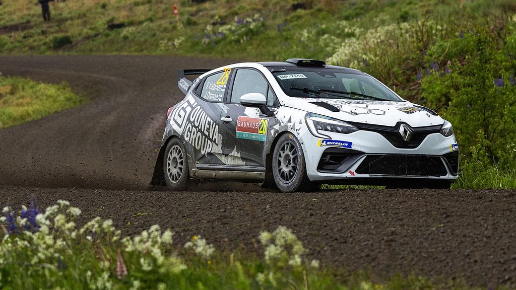 Ville Vatanen kuvattuna toukokuussa Ruotsin EM-rallissa.