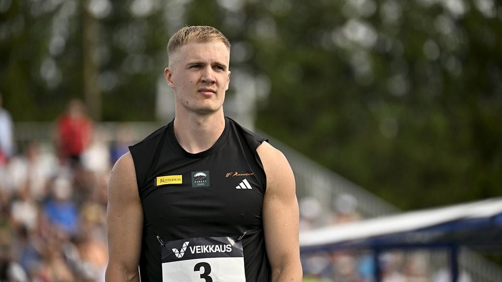 Oliver Helander heitti Kalevan kisojen finaalissa vain kaksi heittoa.