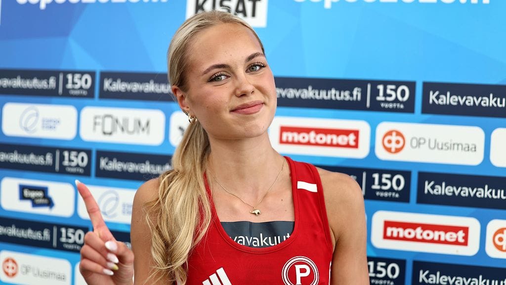 Ella Mikkola oli korkeuden finaalissa ylivoimainen Kalevan kisoissa.