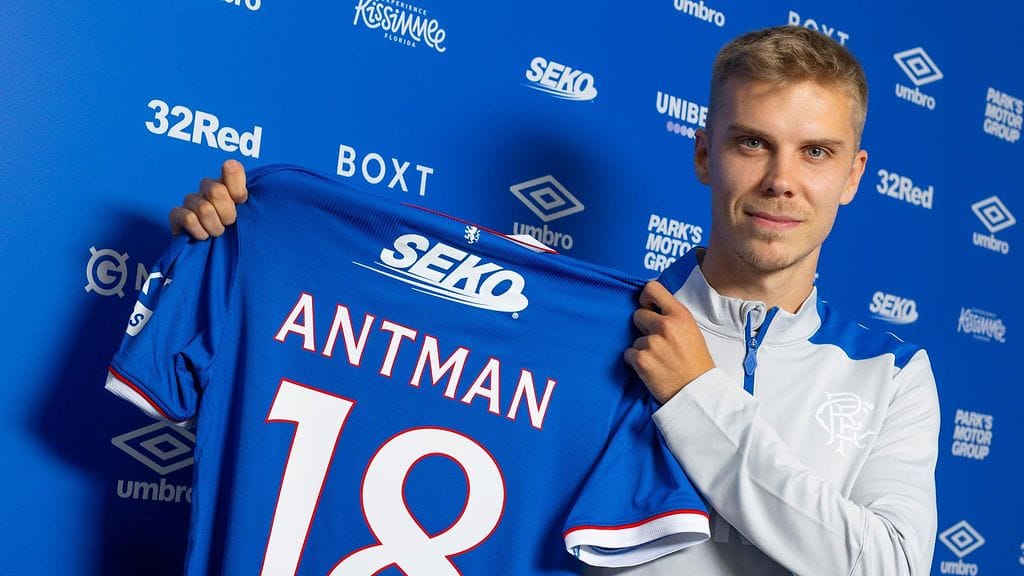 Oliver Antman sai Rangersissa pelinumeron 18.