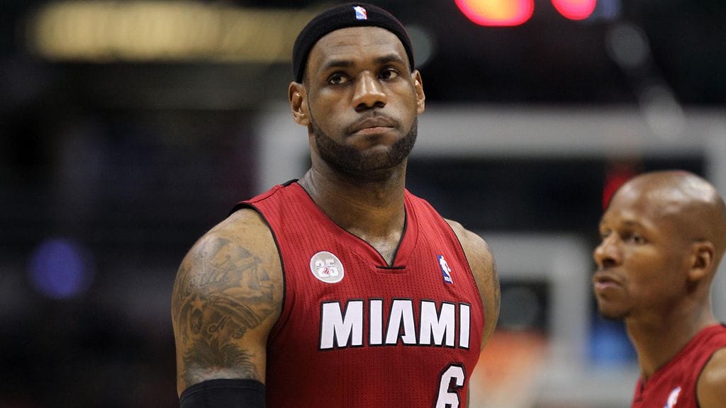 LeBron James edusti Miami Heatia vuosina 2010–2014.