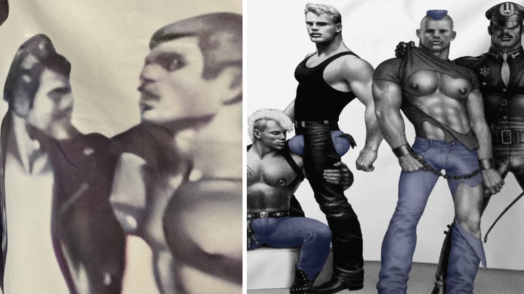 0608 Temu ja aito Tom of Finland -kuosi Finlayson