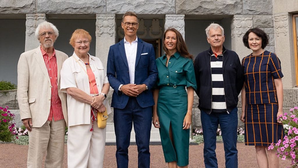 Presidenttiparit tapasivat keskiviikkona Naantalin Kultarannassa.