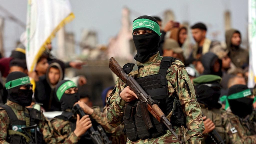 Kuvassa Hamasin taistelijoita.
