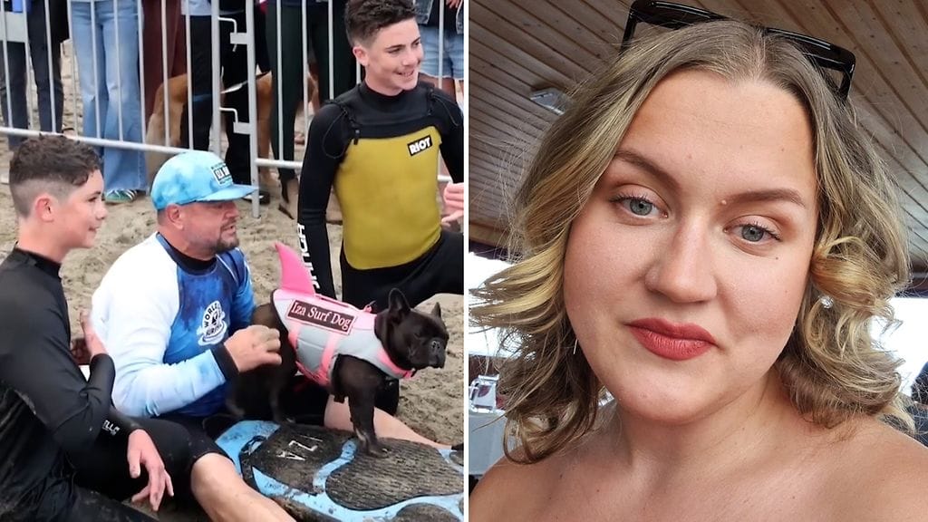 Kaliforniassa koirat surffasivat. Sofia puolestaan osaa kutsua kaloja Saimaalla.