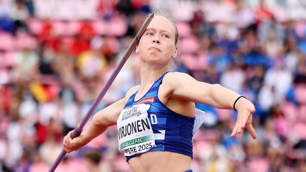 Enni Virjonen sai keihään liitämään kauas.