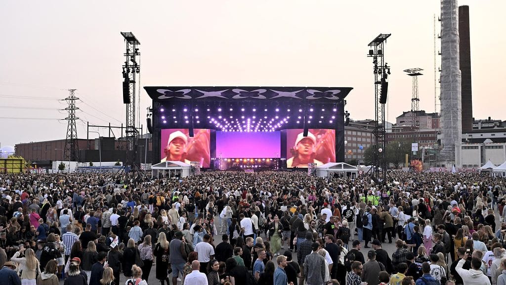 Kuvituskuvaa Flow-festivaalista vuodelta 2025.