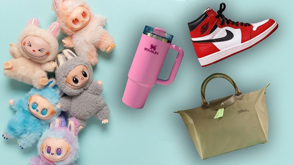Labubu, Stanley Cup, Longchamp, Adidas... Ilmiöksi nousseita tuotteita on useita erilaisia.
