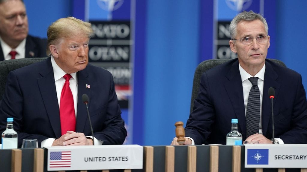 Trump ja Stoltenberg Lontoossa vuonna 2019.