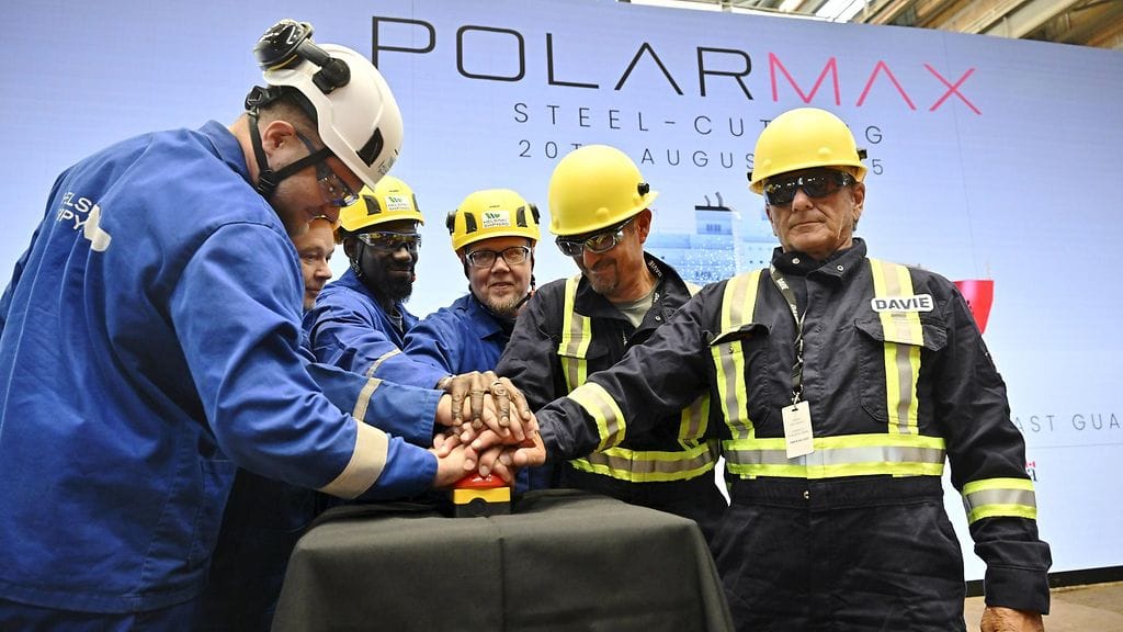 Uuden jäänmurtajan rakentamista juhlistettiin Helsingissä seremoniallisesti 20. elokuuta.