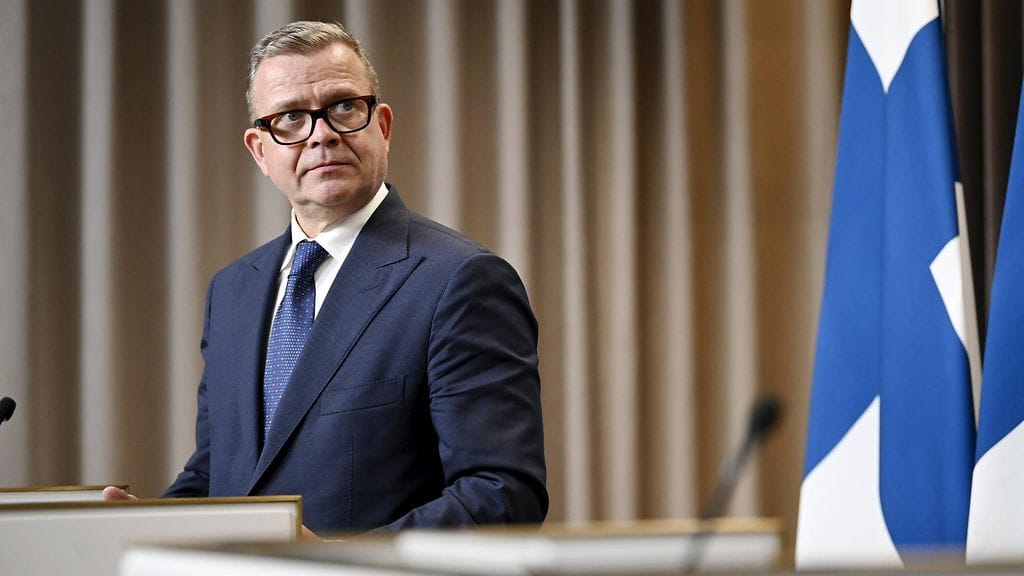 Pääministeri Petteri Orpo (kuvassa) ja Viron pääministeri Kristen Michalin pitivät yhteisen tiedostustilaisuuden Tallinnassa 22. elokuuta.