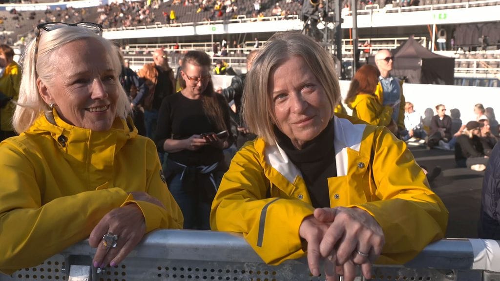 Anne Valtio ja Ella Rahkila olivat tulleet yhdessä Ultra Bran keikalle 20 vuoden tauon jälkeen.