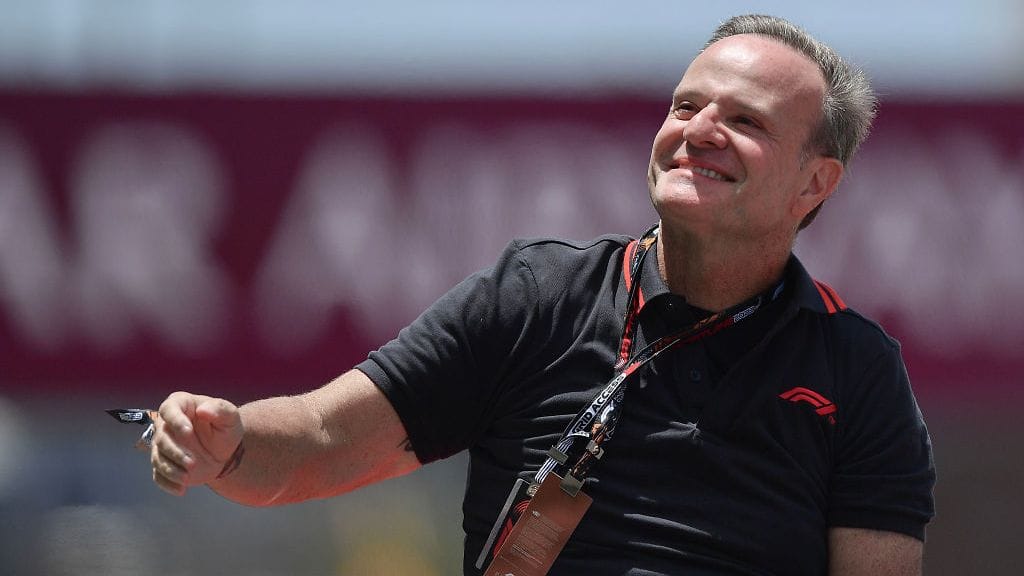 Rubens Barichello pääsi juhlimaan mestaruutta.