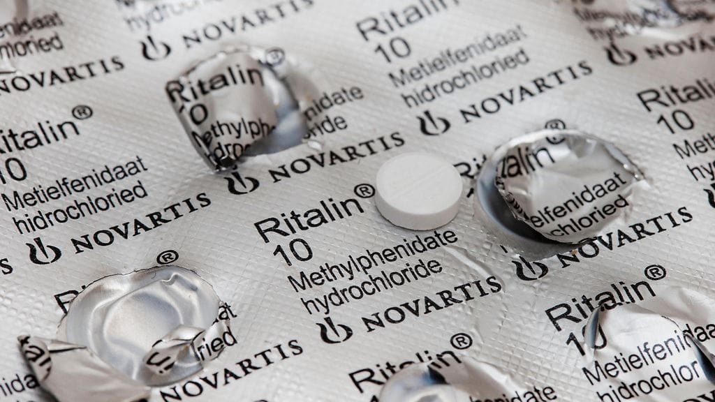 Metyylifenidaatti on tyypillinen ADHD:n hoitoon tarkoitettu lääke.